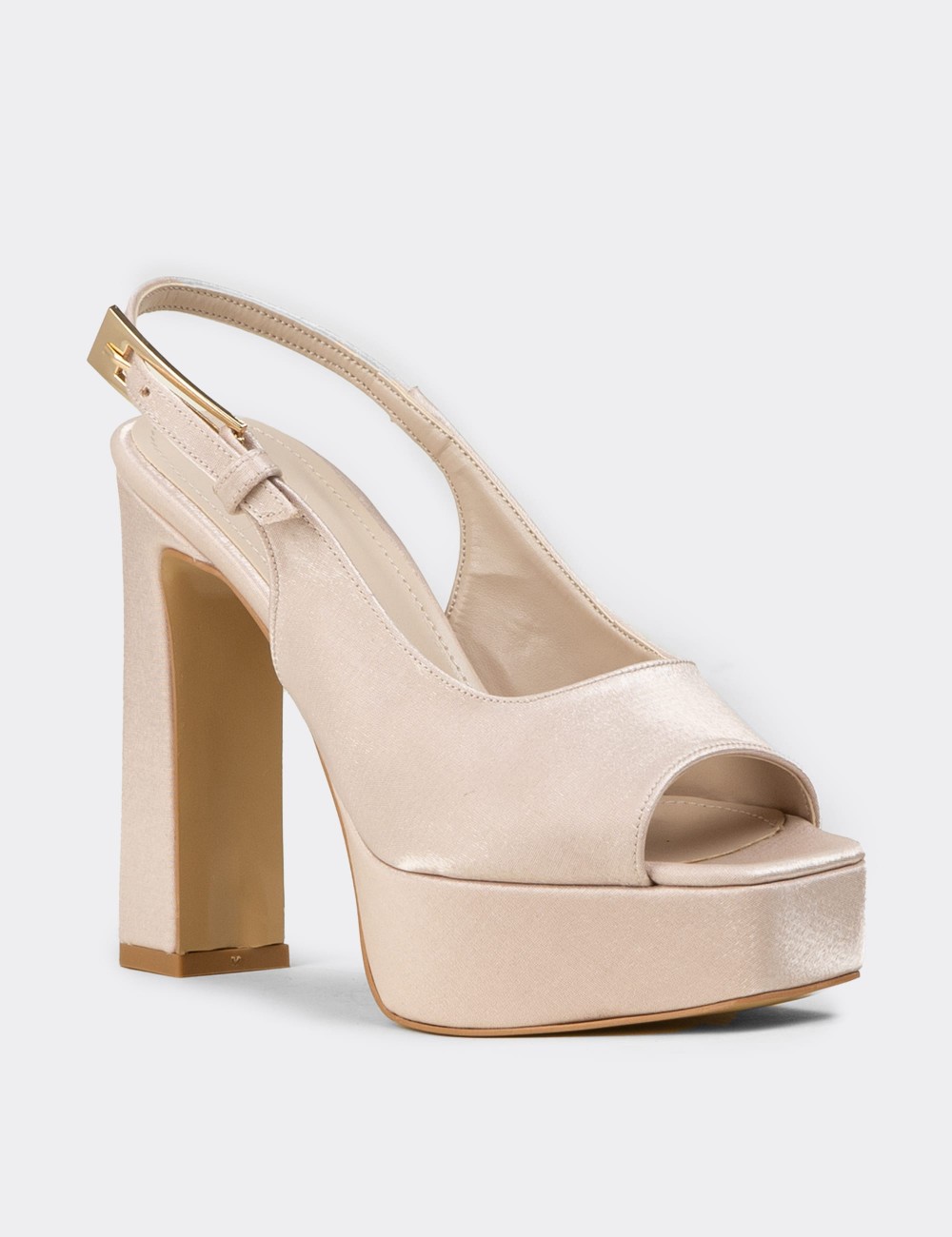 Women's Beige High Heels - SM229ZBEJM01