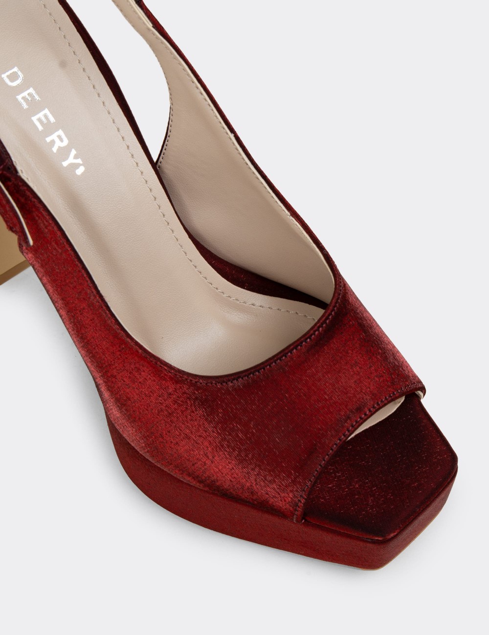 Women's Burgundy Heels - SM229ZBRDM01