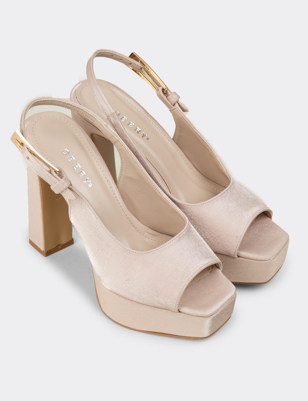 Women's Beige High Heels - SM229ZBEJM01