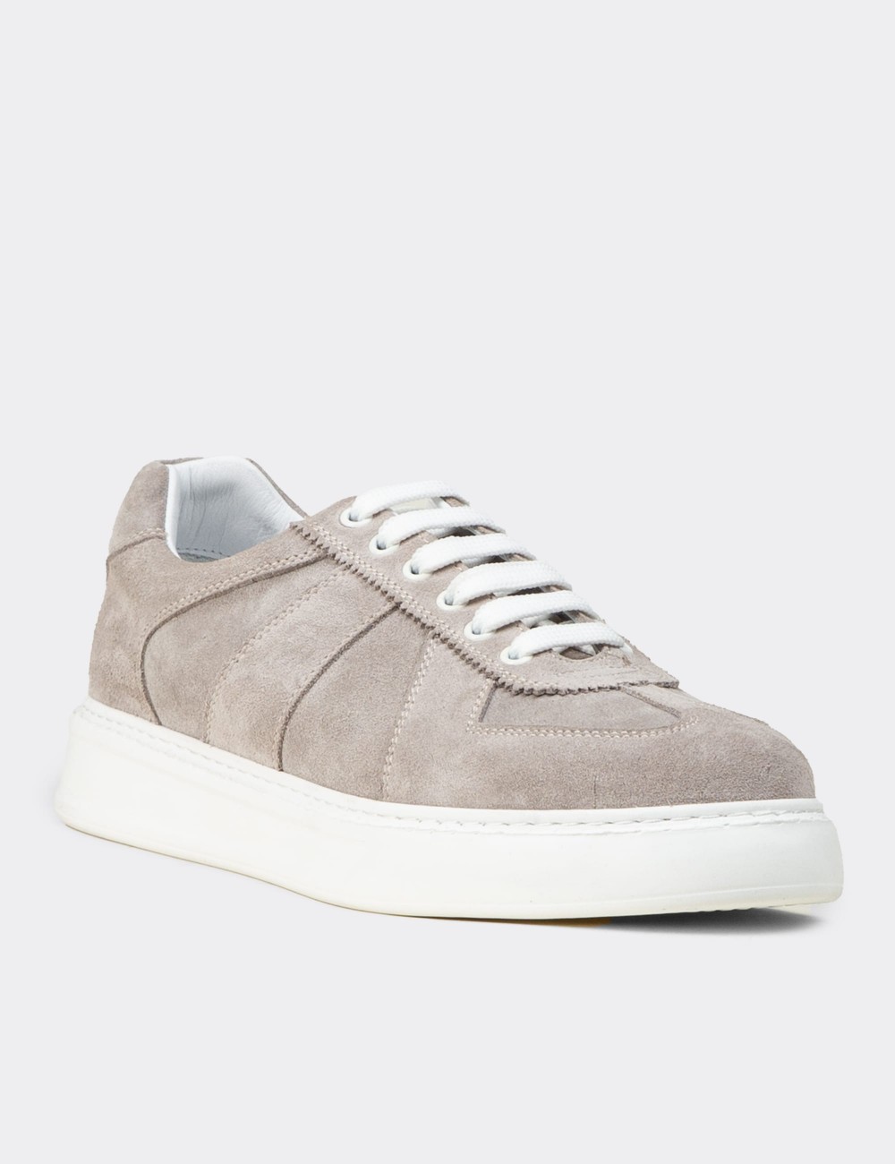 Men's Gray Suede Sneakers - 02017MGRIP01