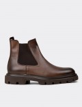 Men's Tan Leather Chelsea Boots