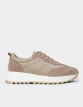 Women's Sandstone Suede Leather Sneakers