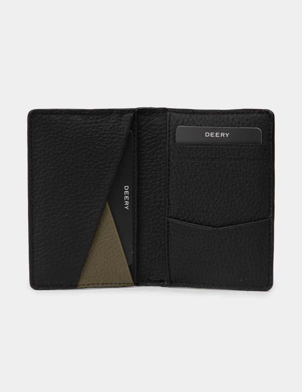 Men's Black Leather Wallet - 00520ZSYHZ01