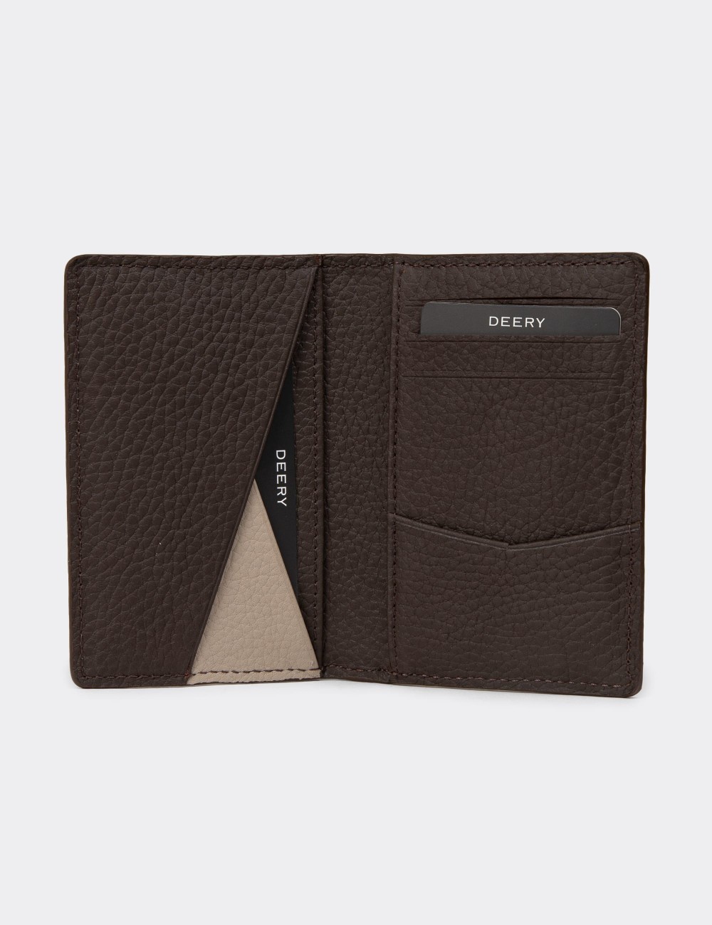 Men's Brown Leather Wallet - 00520ZKHVZ01