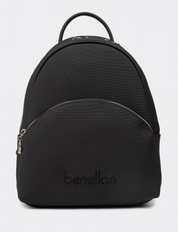 Benetton Women's Black Backpack - B1676ZSYHY01