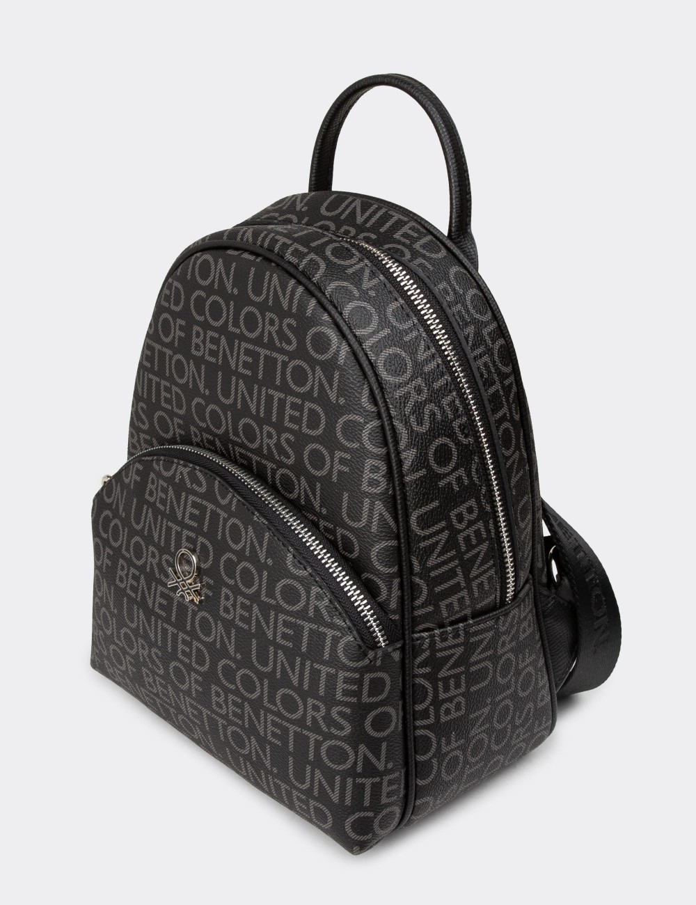 Benetton Women's Black Backpack - B1698ZSYHY01