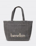 Benetton Women's Gray Shoulder Bag