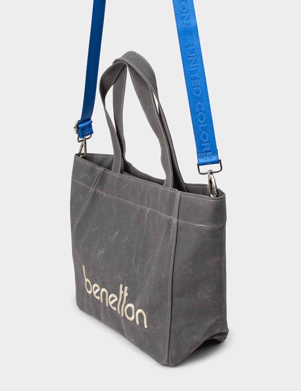 Benetton Women's Gray Shoulder Bag - B1163ZGRIY01