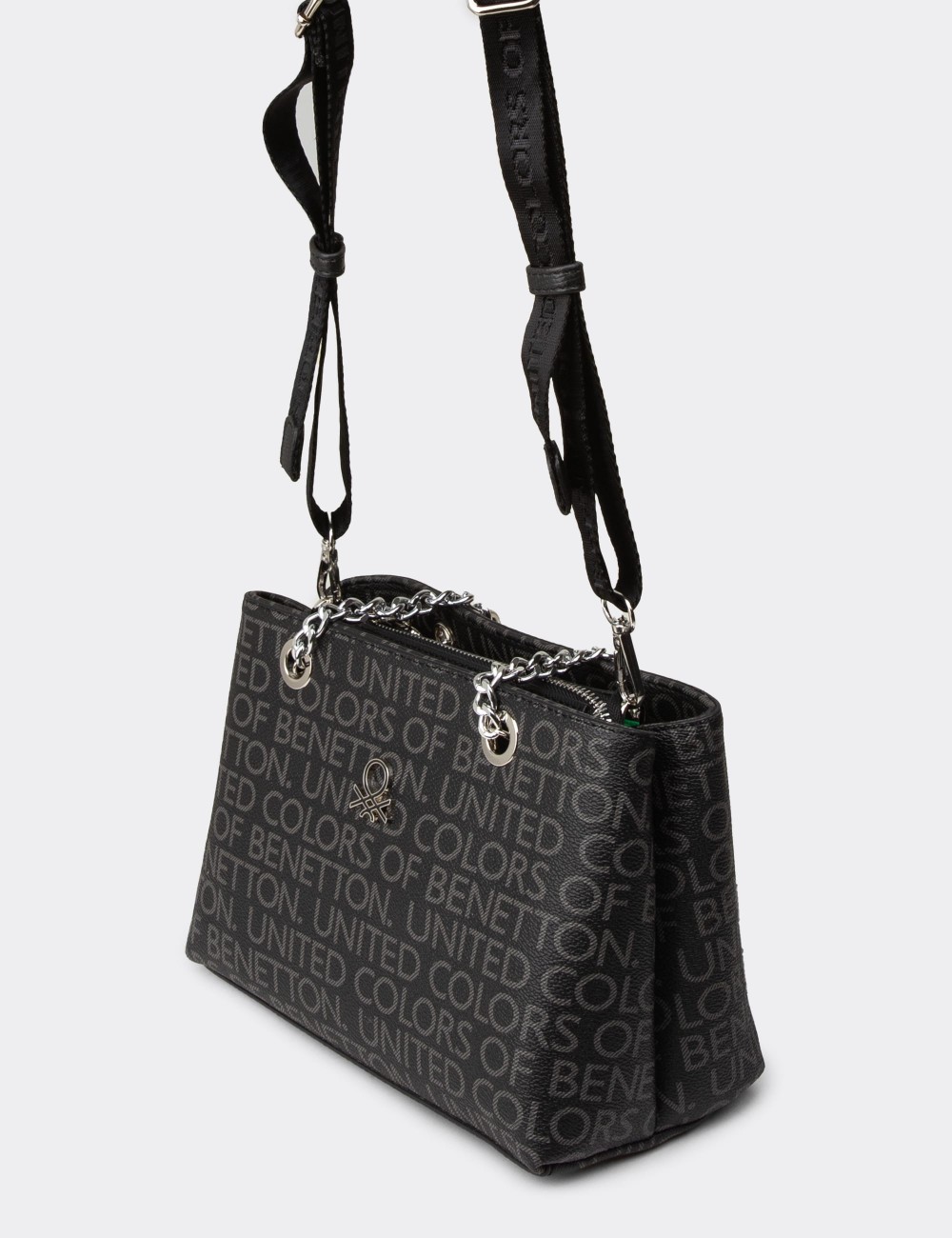 Benetton Women's Black Shoulder Bag - B1701ZSYHY01