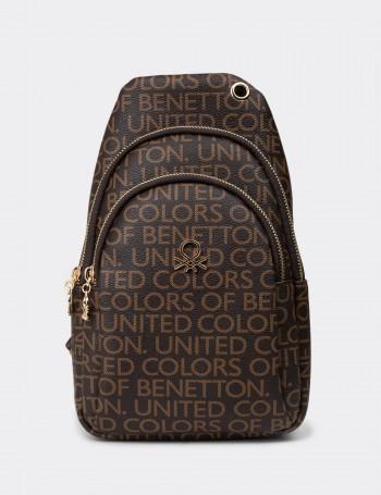 Benetton Women's Brown Shoulder Bag - B1644ZKHVY01