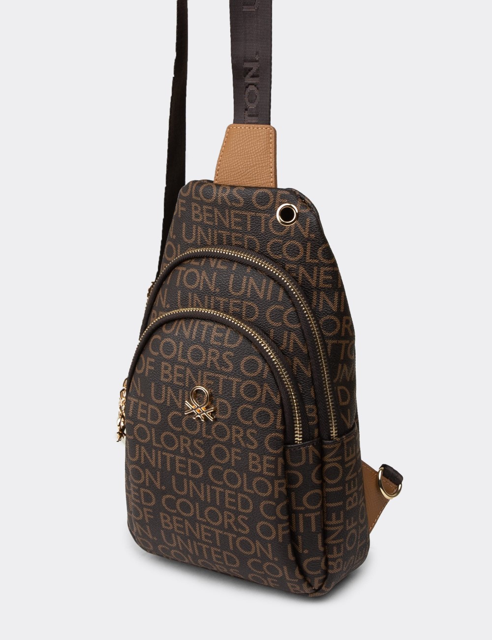 Benetton Women's Brown Shoulder Bag - B1644ZKHVY01