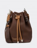 Benetton Women's Brown Shoulder Bag