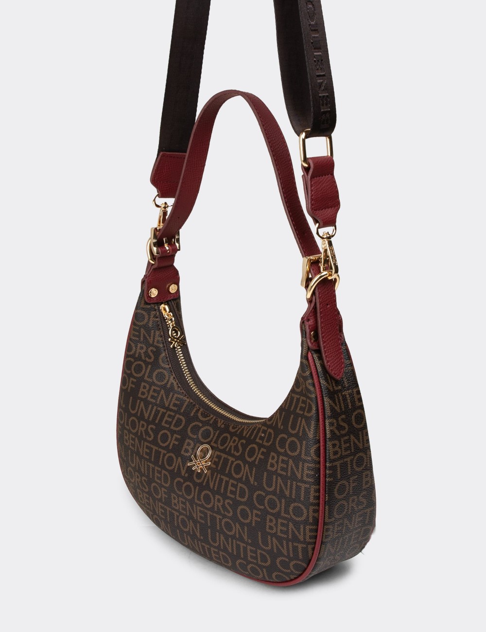 Benetton Women's Brown Shoulder Bag - B1641ZKHVY01