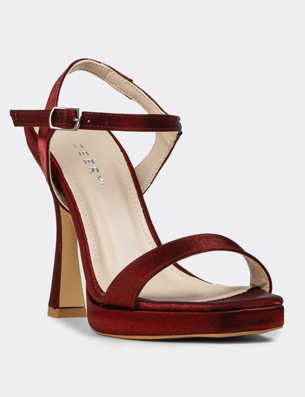 Women's Burgundy Heels - SM198ZBRDM01