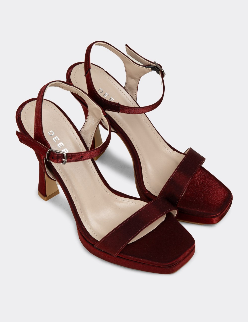 Women's Burgundy Heels - SM198ZBRDM01
