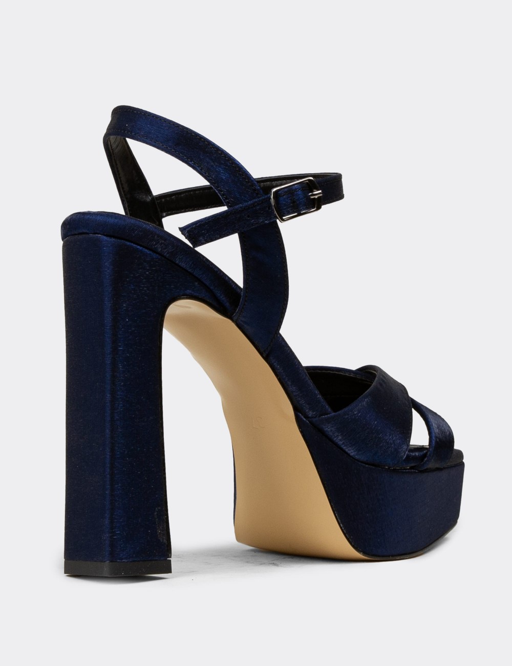 Women's Navy Heeled Pumps - SM210ZLCVM01