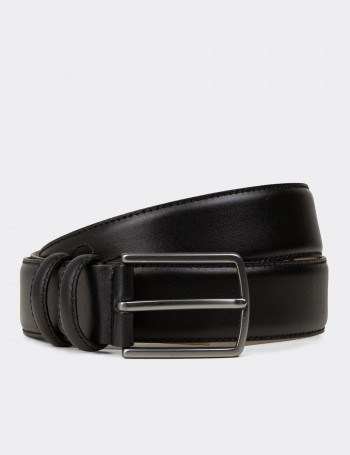 Leather Black Men's Belt