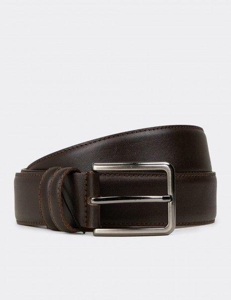 Leather Brown Men's Belt