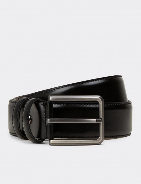 Leather Black Men's Belt