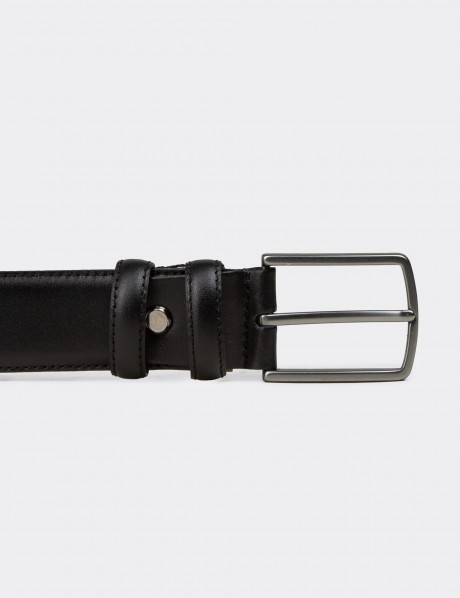 Leather Black Men's Belt