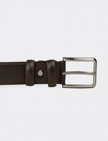 Leather Brown Men's Belt