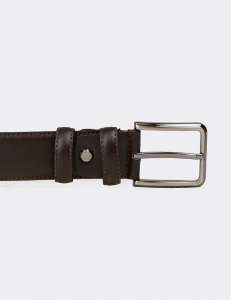 Leather Brown Men's Belt