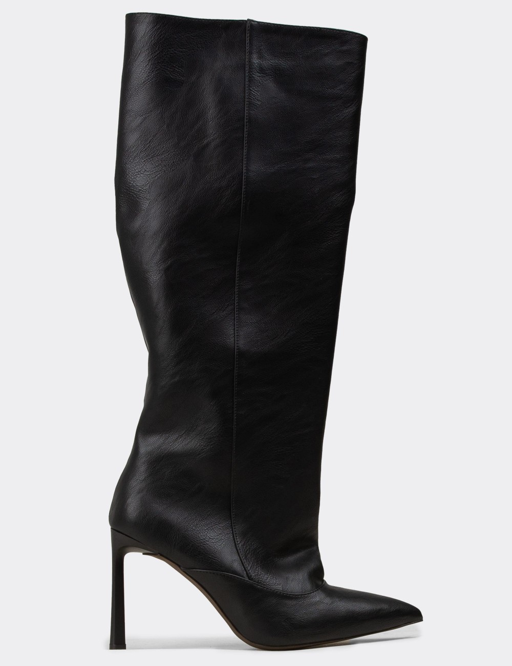 Women's Black Knee-High Boots - K5531ZSYHM01