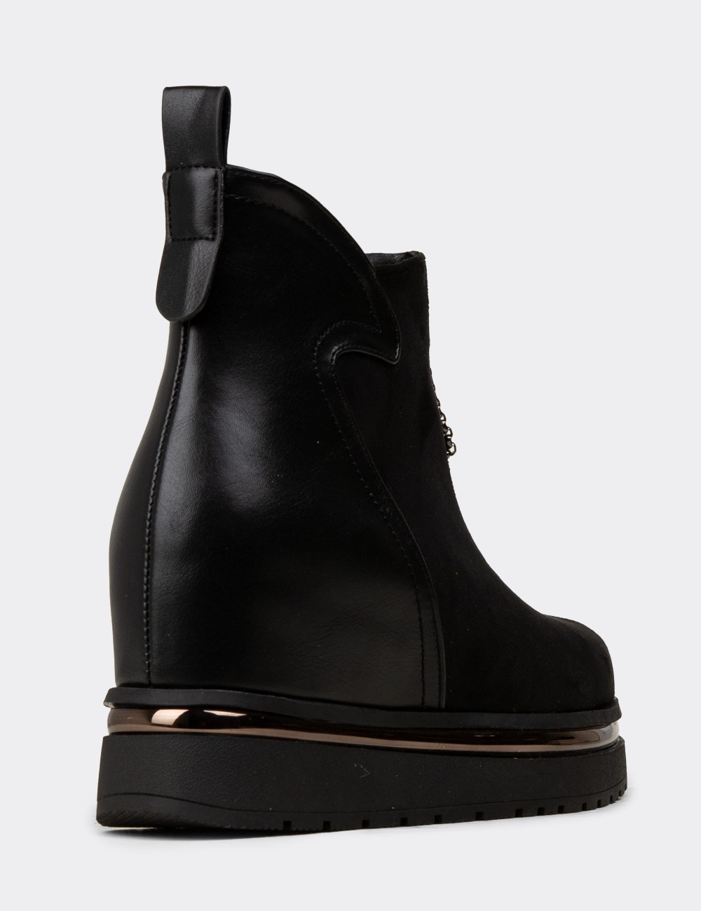 Women's Black Boots - 25101ZSYHC01