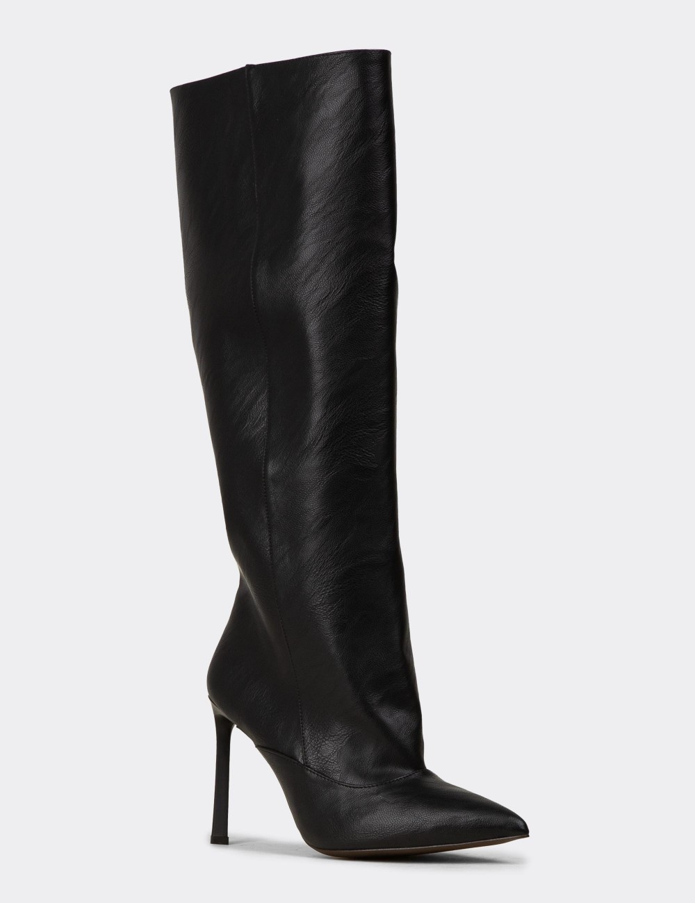 Women's Black Knee-High Boots - K5531ZSYHM01