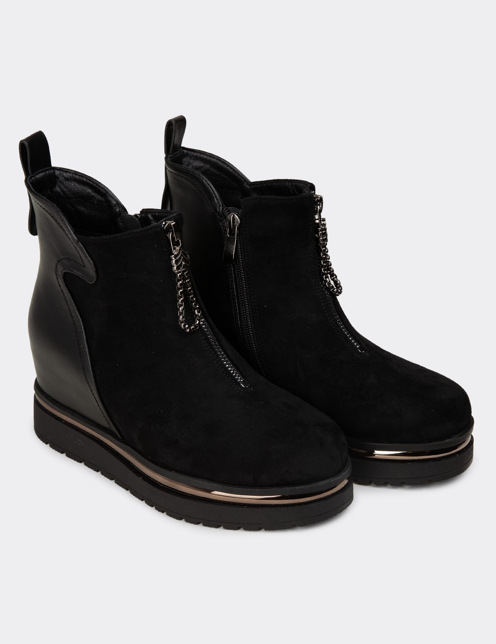 Women's Black Boots - 25101ZSYHC01