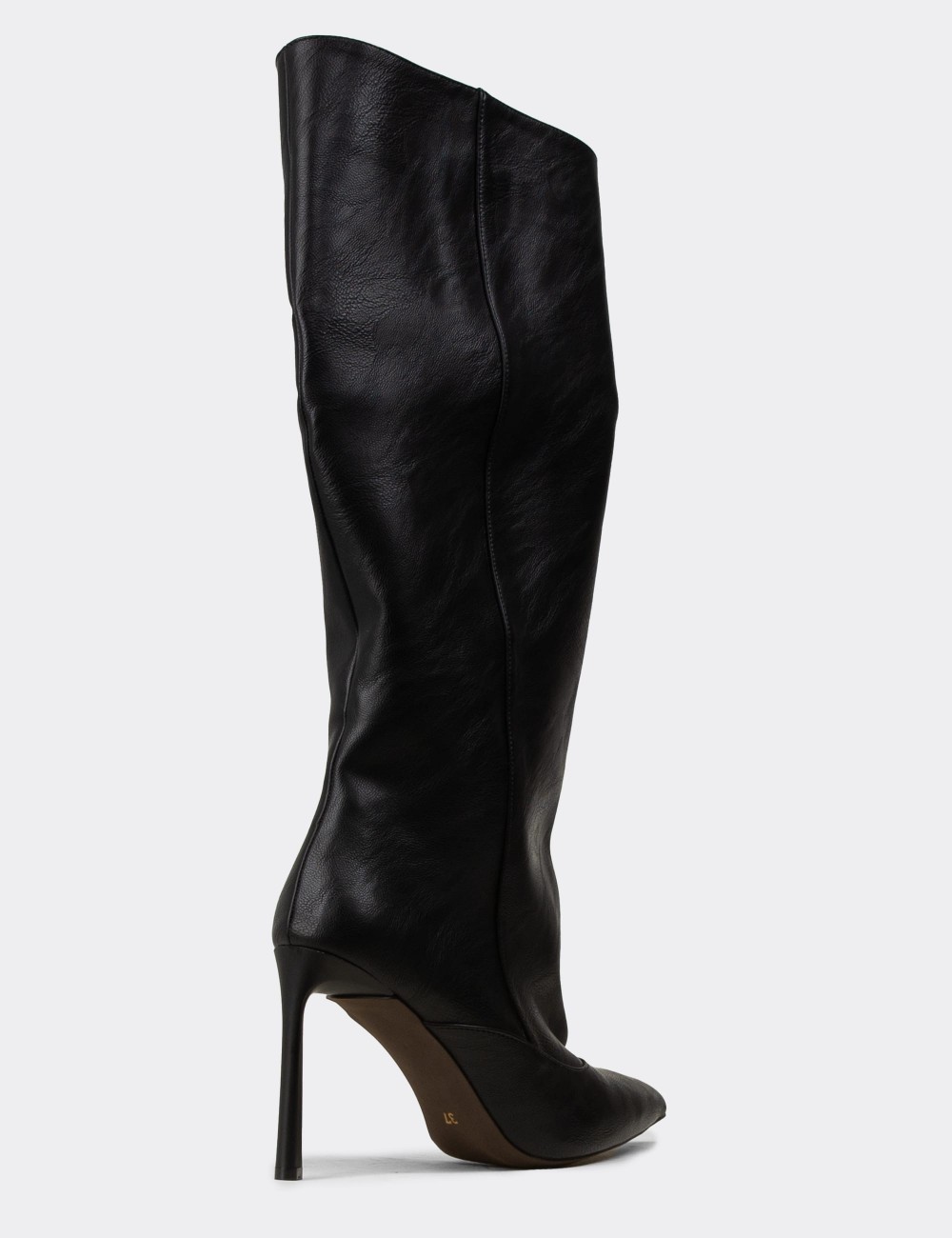 Women's Black Knee-High Boots - K5531ZSYHM01