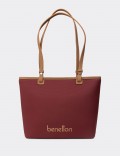Benetton Women's Burgundy Shoulder Bag