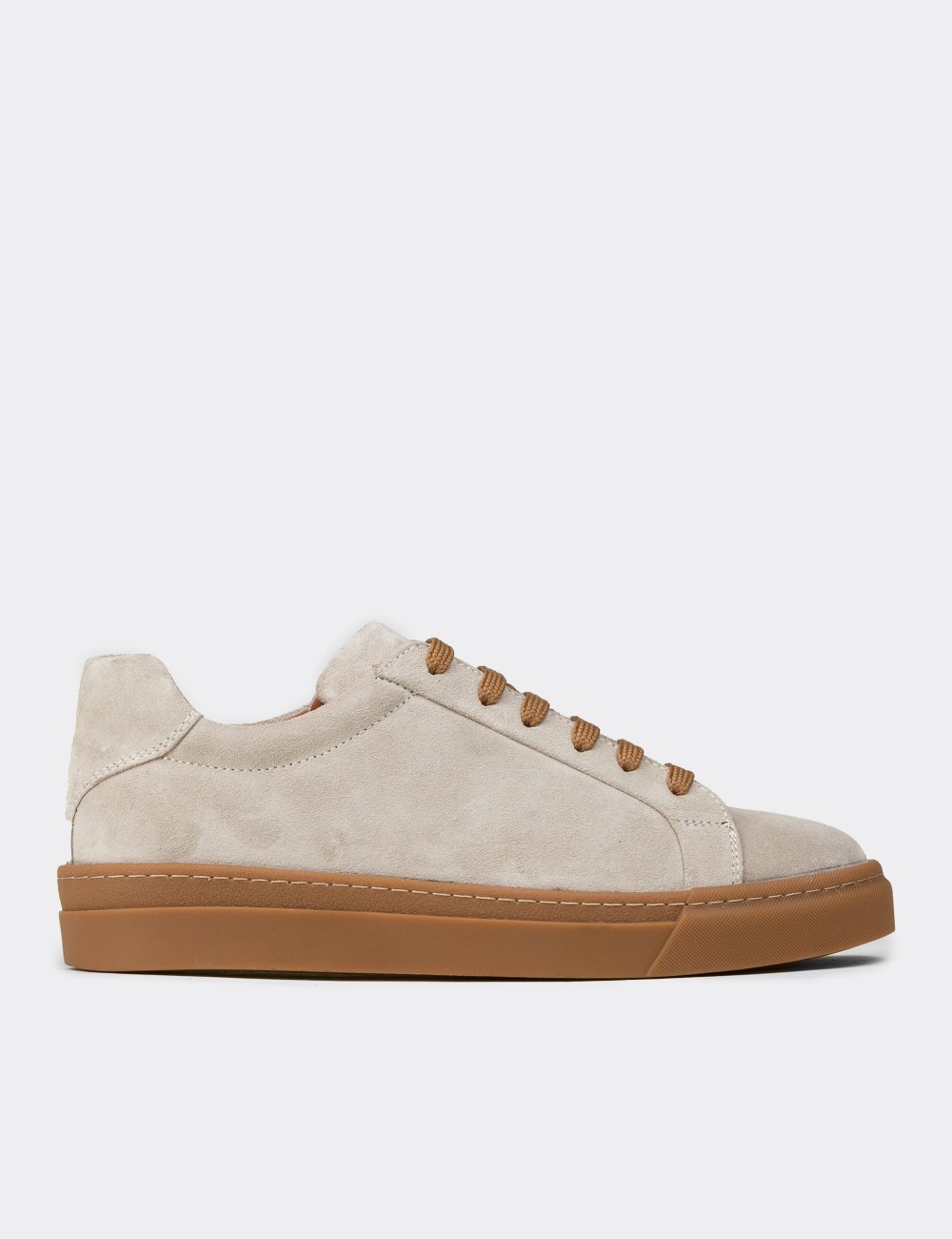 Men’s Gray Suede Sneakers - 02018MGRIC01