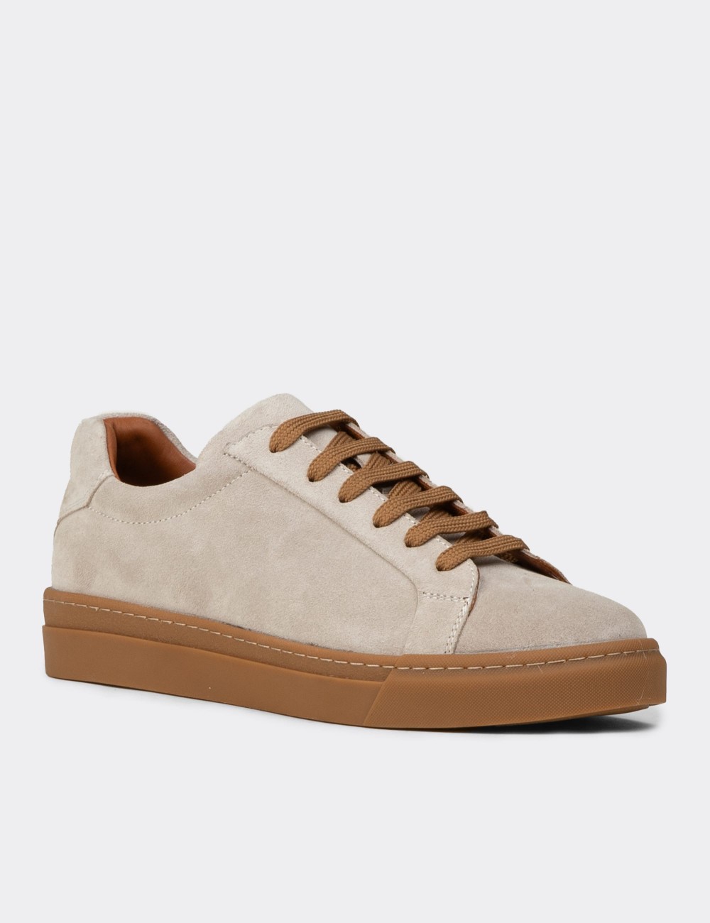 Men’s Gray Suede Sneakers - 02018MGRIC01