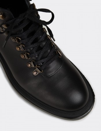 Women's Black Leather Boots