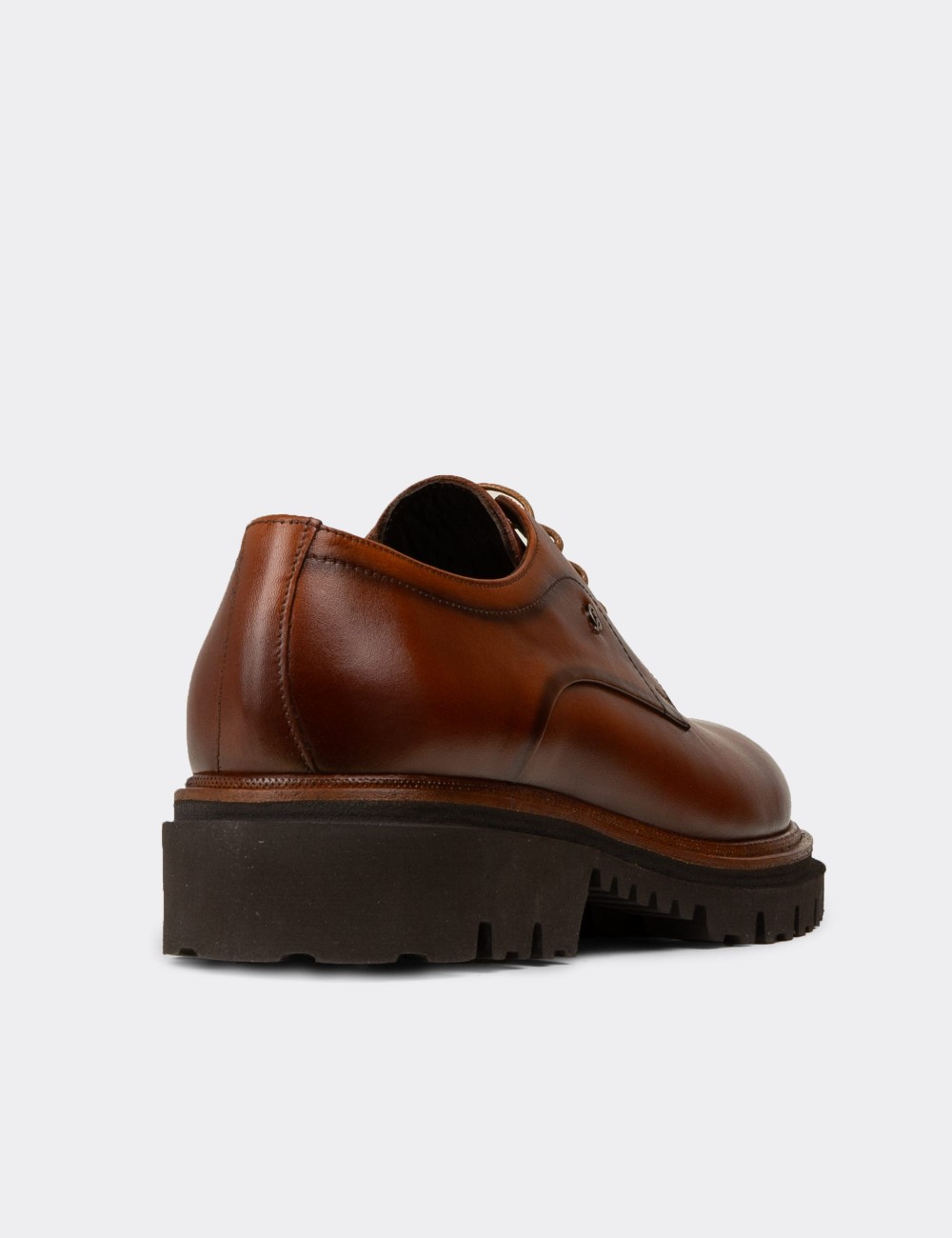 Men's Tan Leather Lace-Up Footwear - F6527MTBAP01