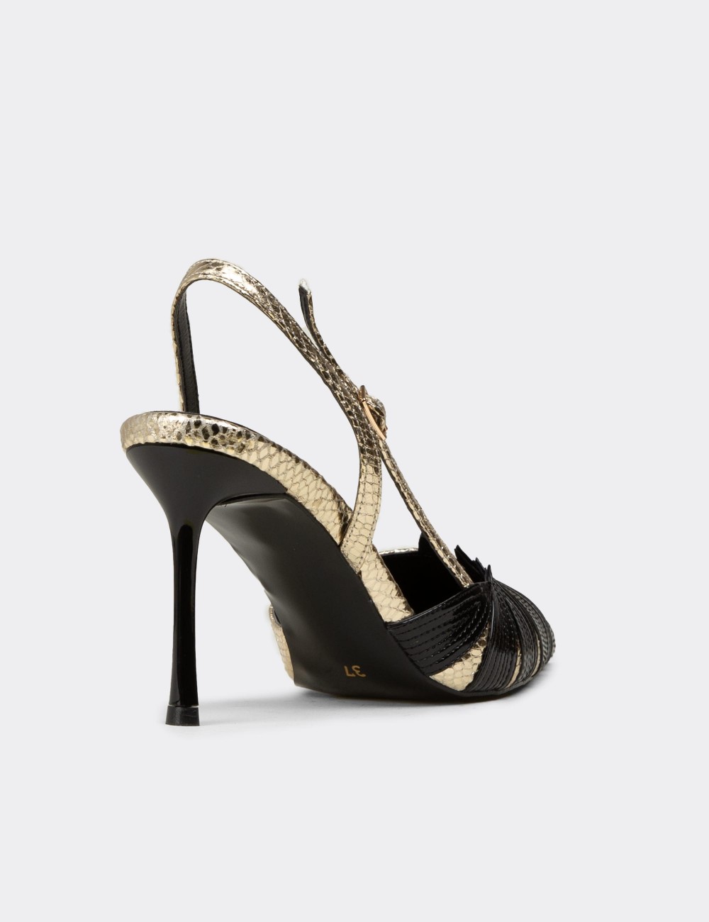Women's Gold Heels - V0T29ZALTM01