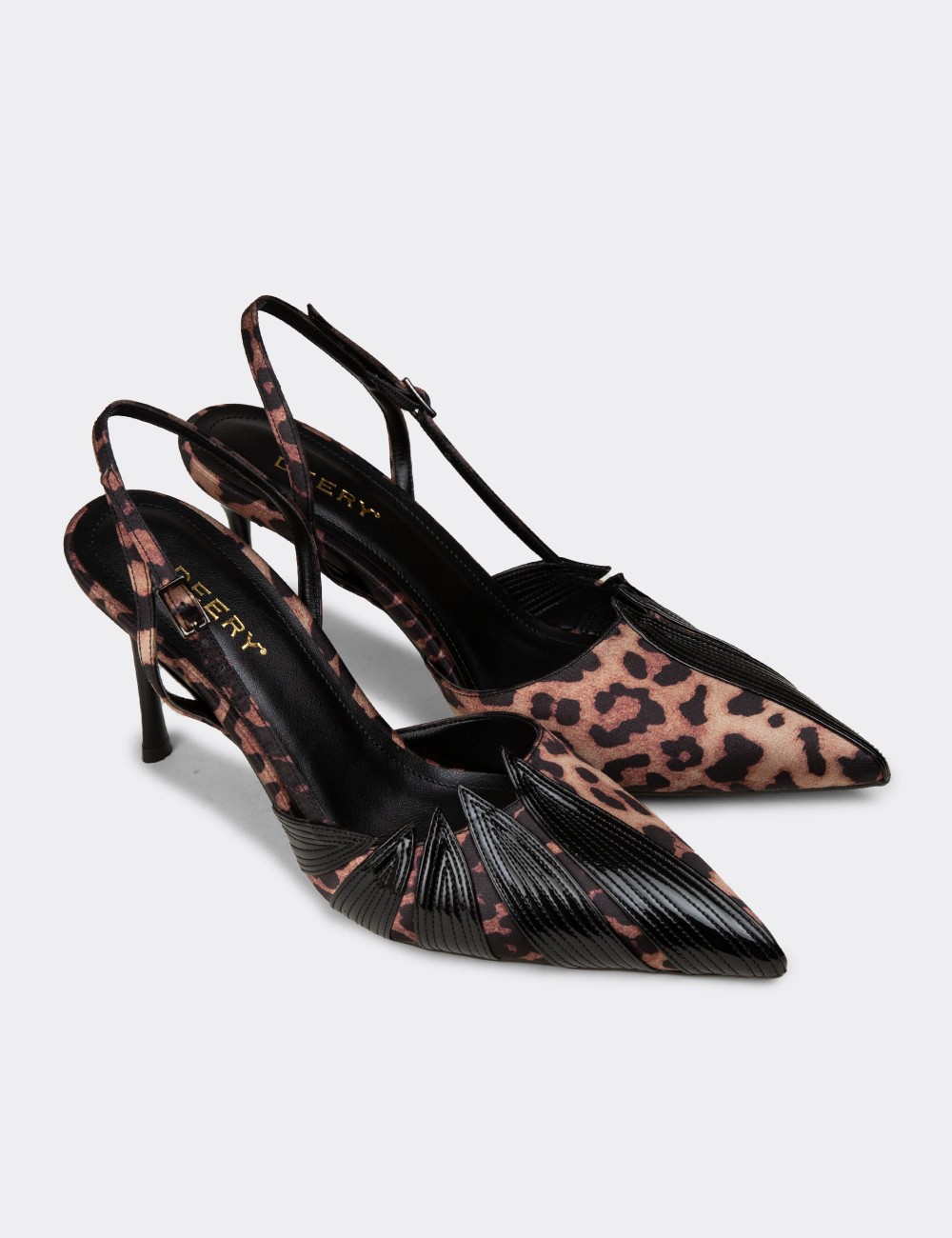 Women's Leopard Print Heels - V0T29ZLPRM01