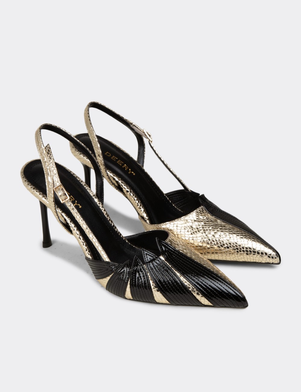 Women's Gold Heels - V0T29ZALTM01