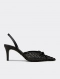 Women's Black Sheer Pumps
