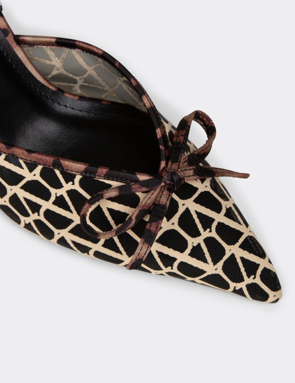 Women's Beige Transparent Heels - V1766ZBEJM01