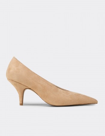 Women's Beige High Heels