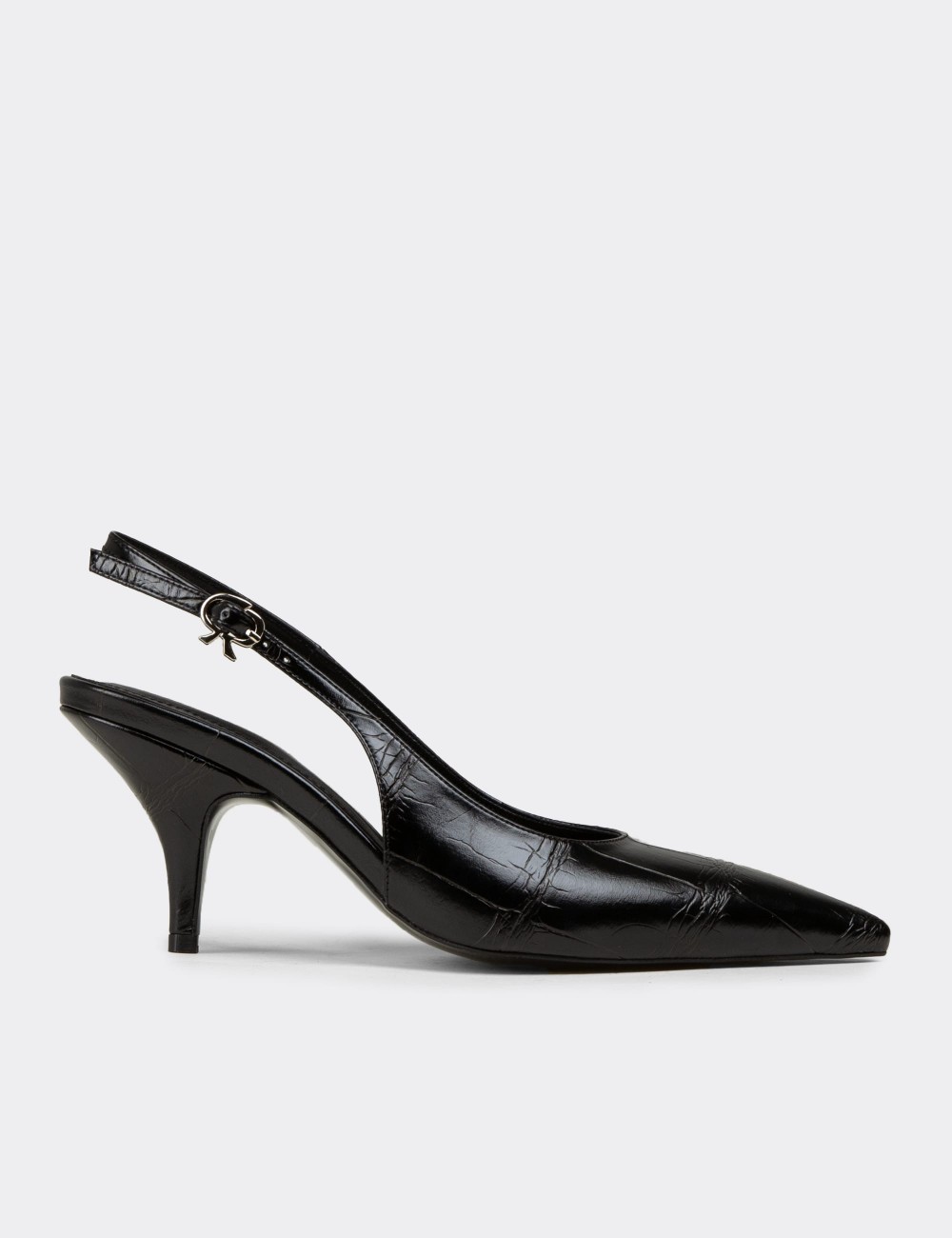 Women's Black Slingback Stiletto - V4035ZSYHM01