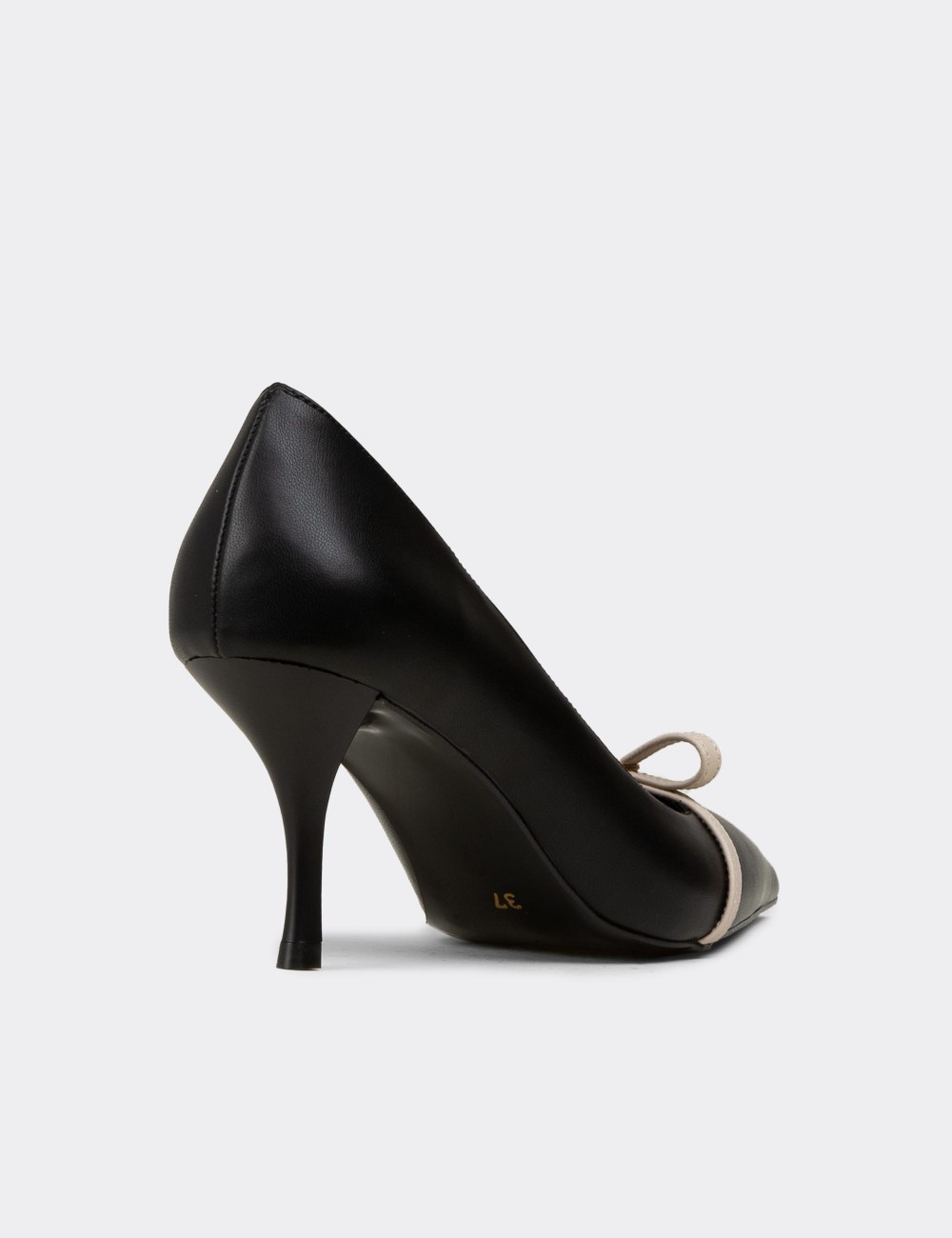 Women's Black Stiletto Heels - V4025ZSYHM01