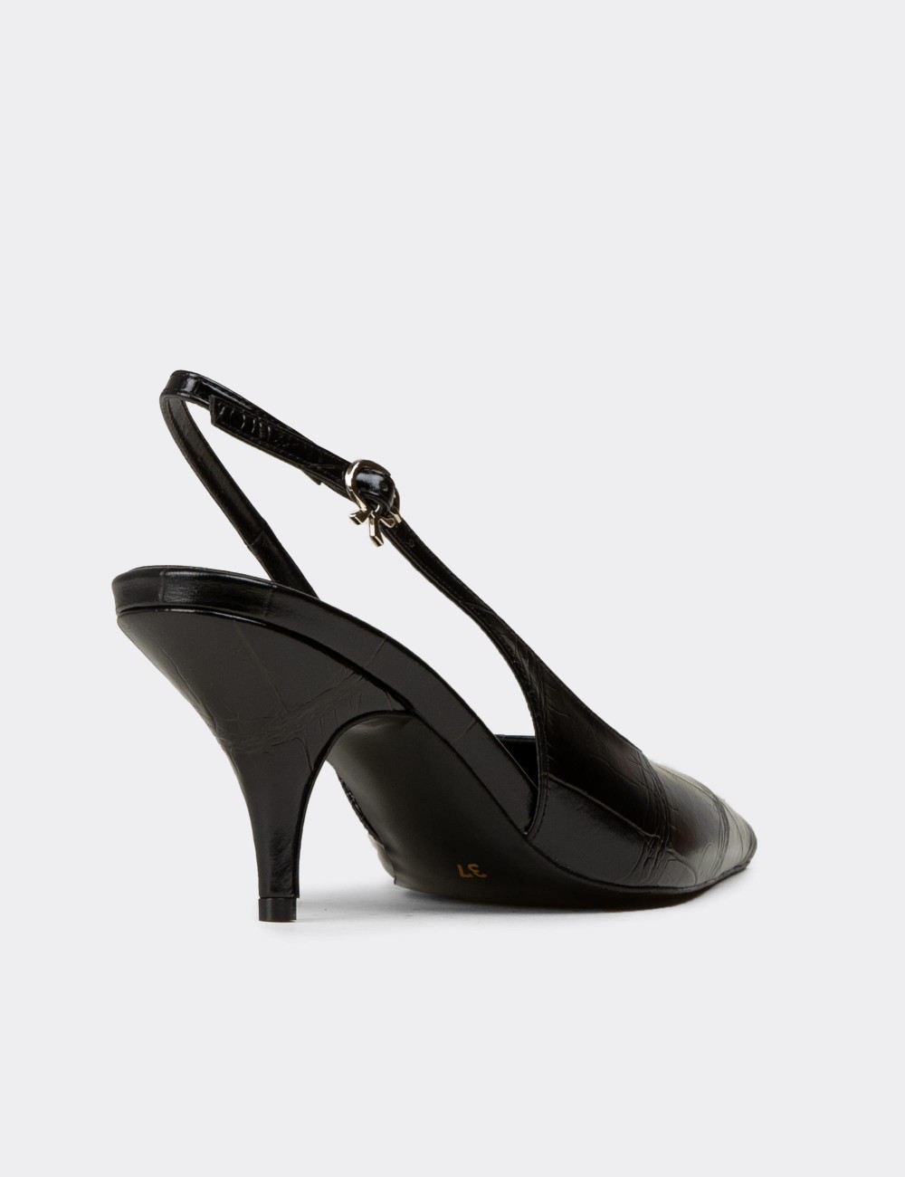 Women's Black Slingback Stiletto - V4035ZSYHM01