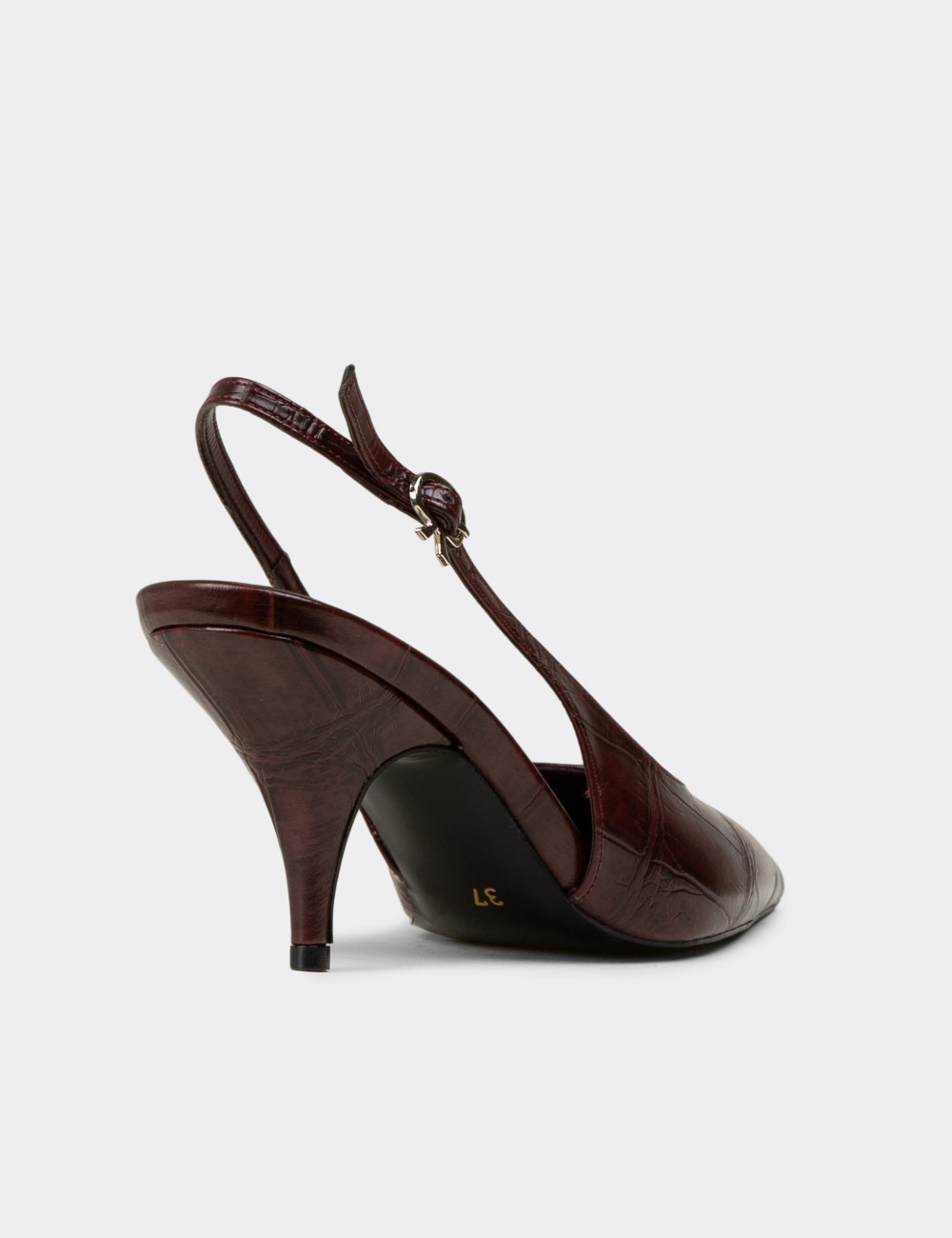 Women's Burgundy Slingback Stiletto - V4035ZBRDM01
