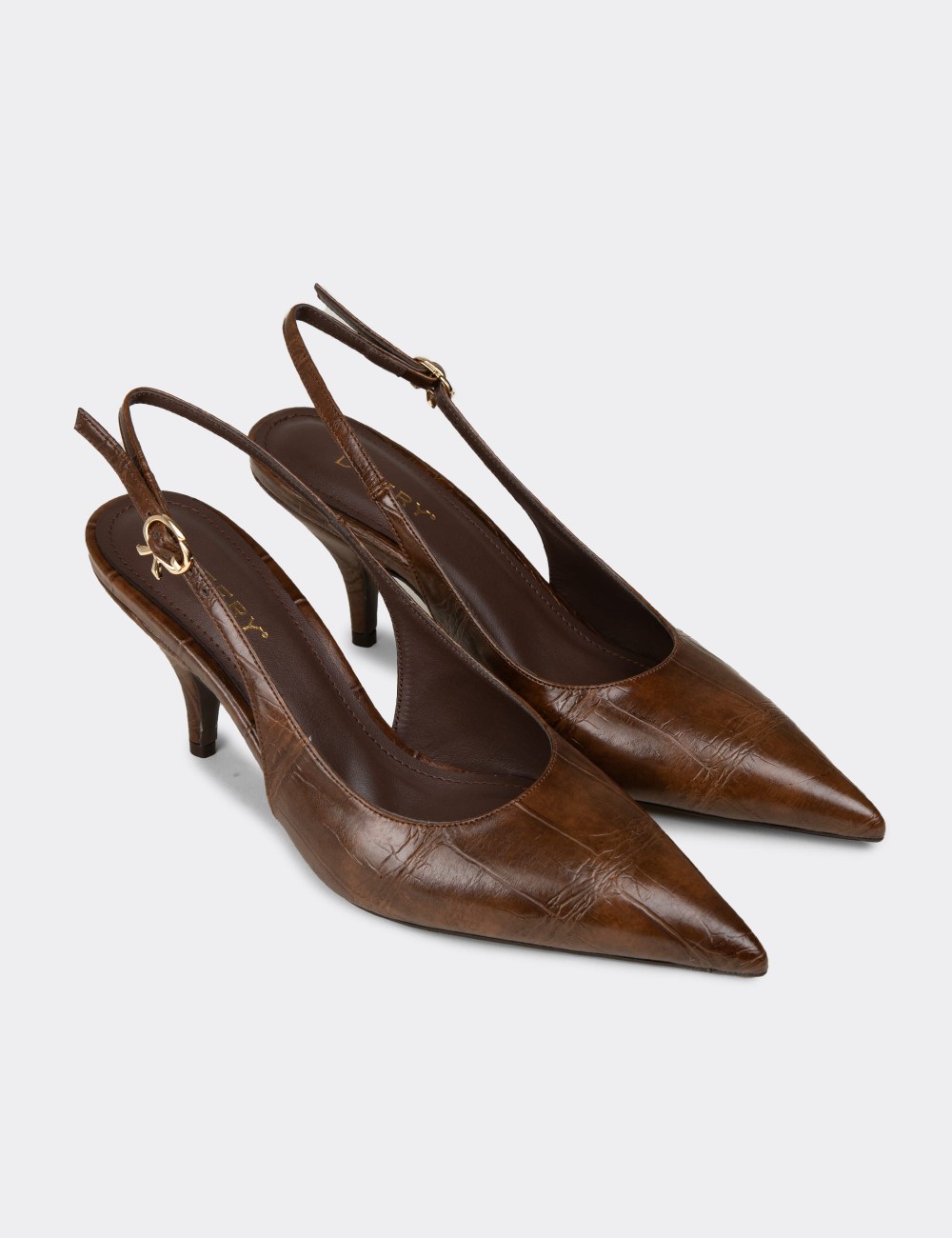 Women's Brown Slingback Stiletto - V4035ZKHVM01