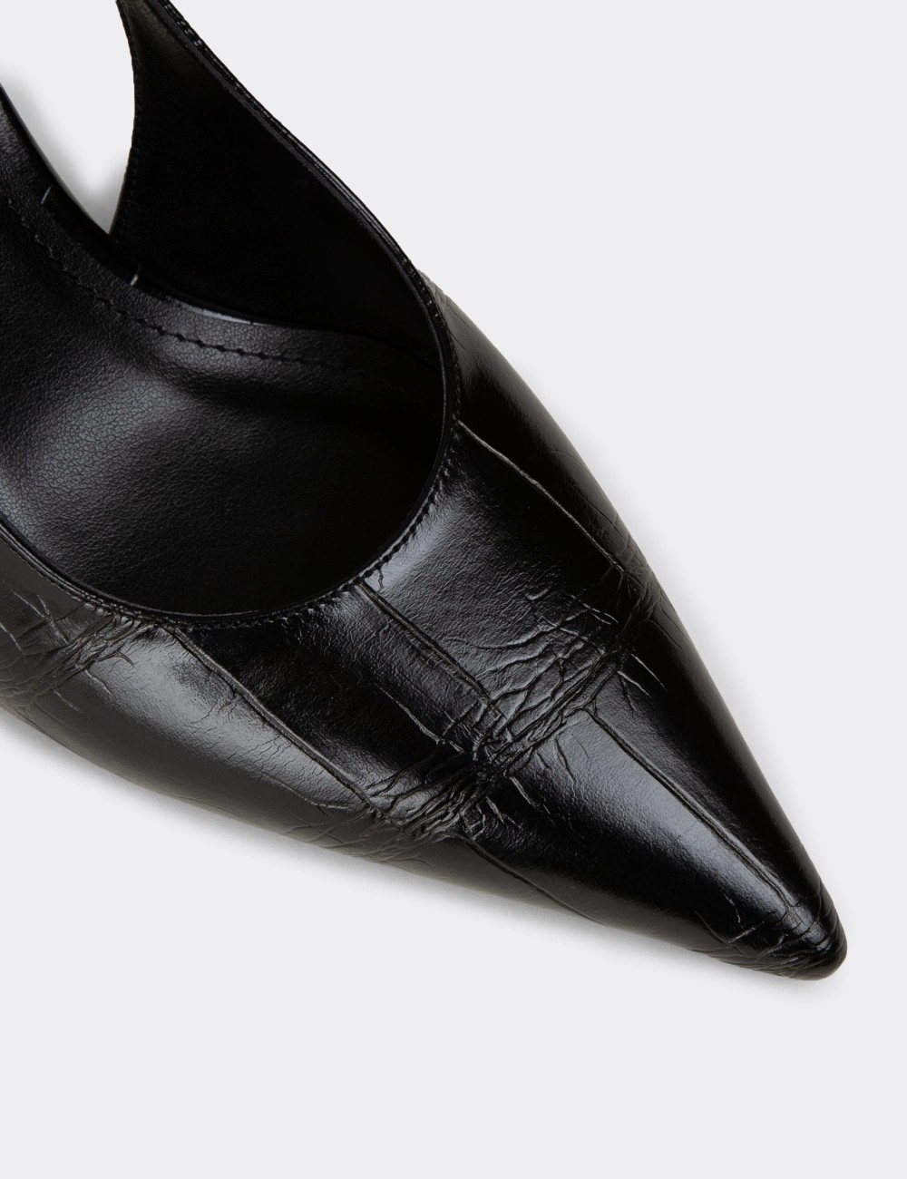 Women's Black Slingback Stiletto - V4035ZSYHM01