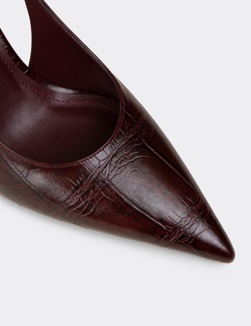 Women's Burgundy Slingback Stiletto - V4035ZBRDM01