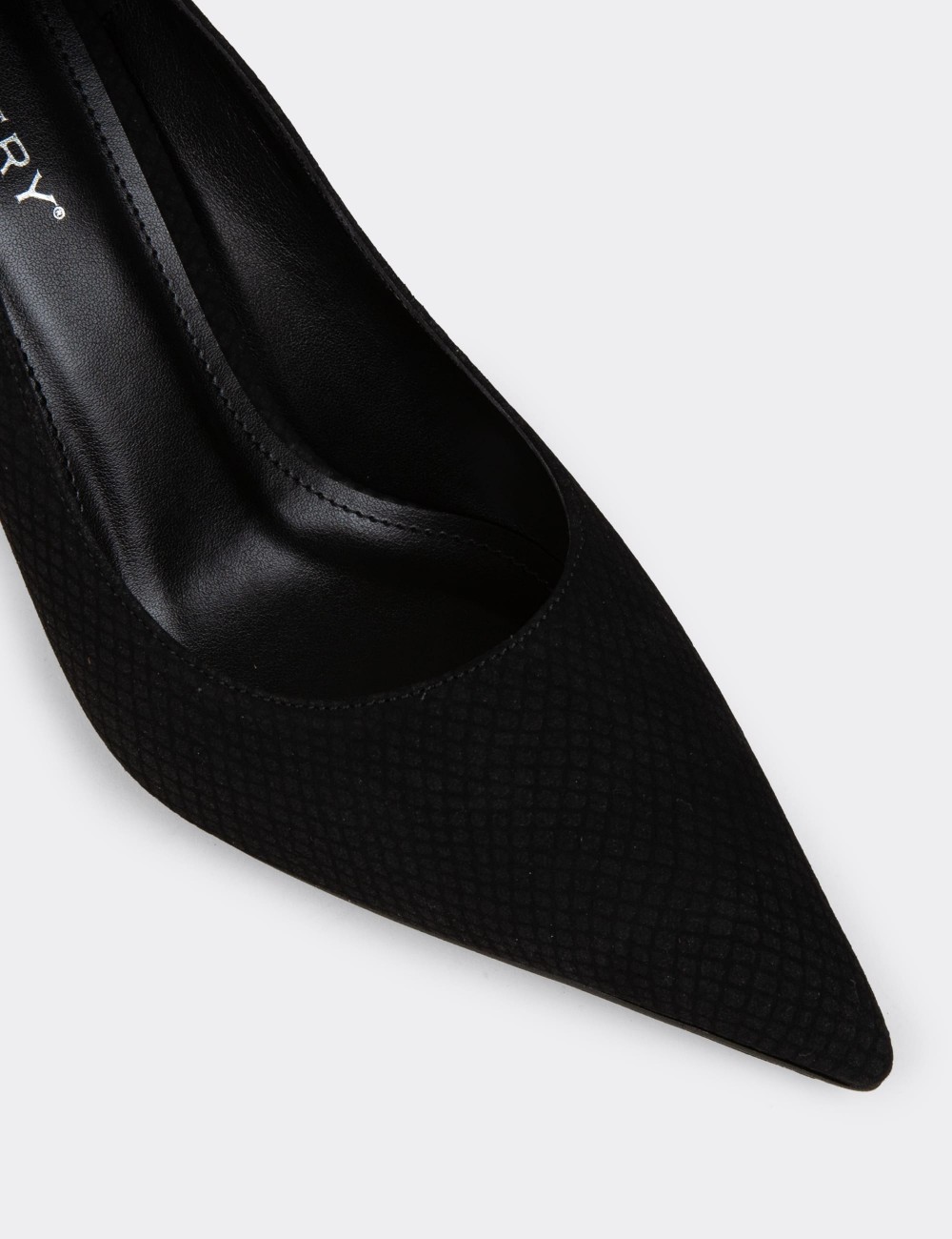 Women's Black Snake Print Mid-Heel Stiletto - V4030ZSYHM02